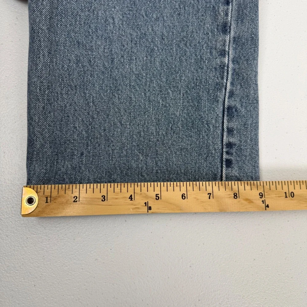 Levis 505 Regular Fit Jeans Mens 40x30 Medium‎ Wash Blue Straight Leg Denim